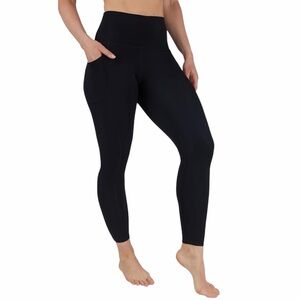 SPYDER ACTIVE Fleece Lined Black High Waisted Leggings with Side Pockets